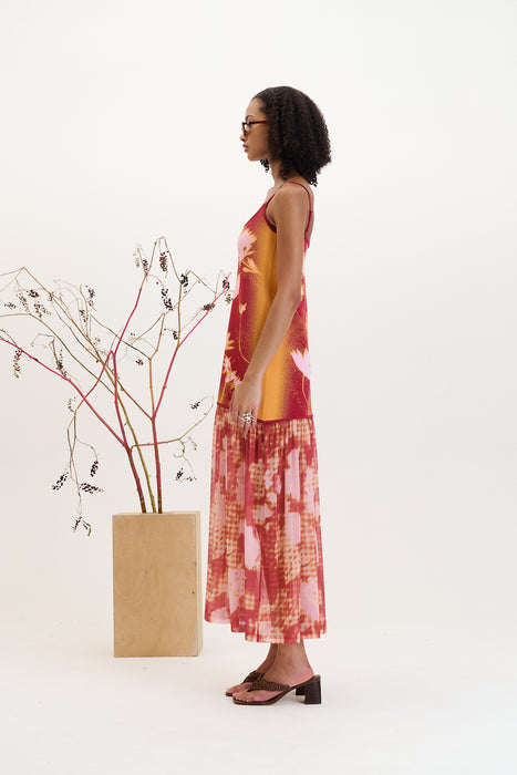 GINGER FLOWER PRINT TANK DRESS