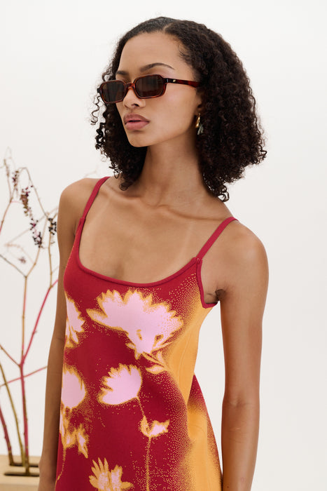 GINGER FLOWER PRINT TANK DRESS
