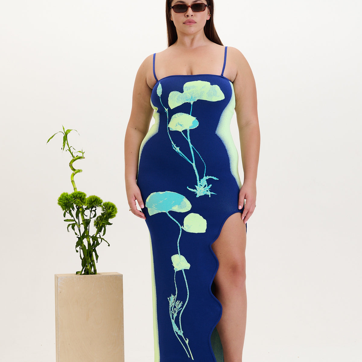 IRIS FLOWER PRINT MAXI TANK DRESS PH5 IRIS FLOWER PRINT MAXI TANK DRESS PH5
