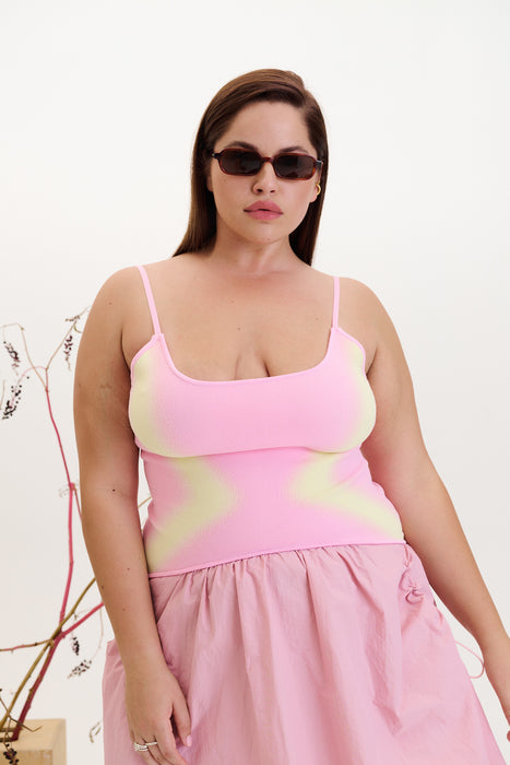 NAOMI MIXED MEDIA MINI DRESS