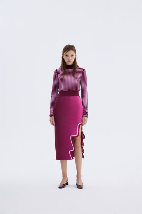 RAGO WAVY MIDI SKIRT