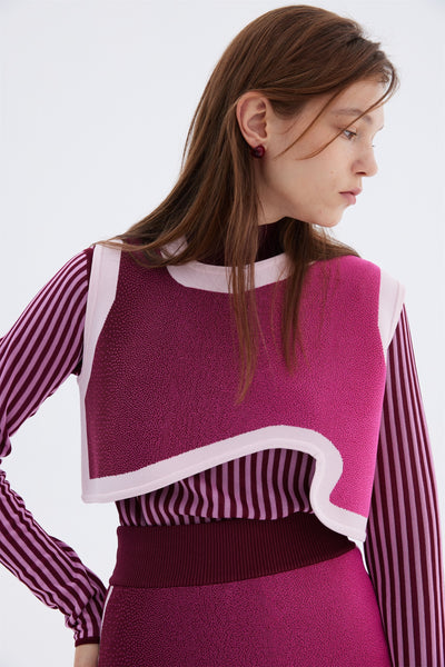 DAHLIA OVERSIZED WAVY CROP TOP– PH5