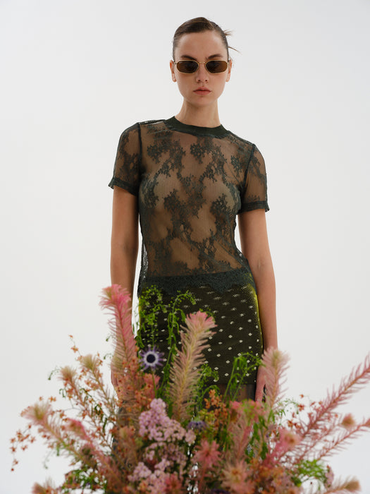 NATALIA LACE T-SHIRT