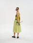 MUSHU MIXED MEDIA LONG DRESS