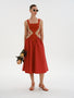 MUSHU MIXED MEDIA LONG DRESS