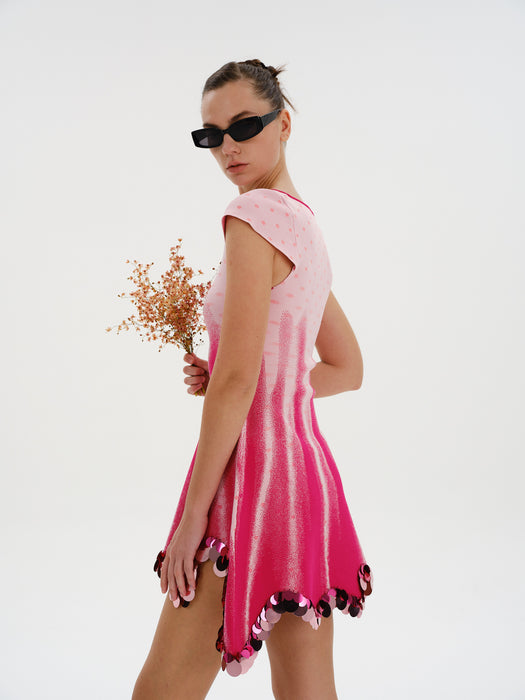 TINA MINI DRESS WITH SEQUINS