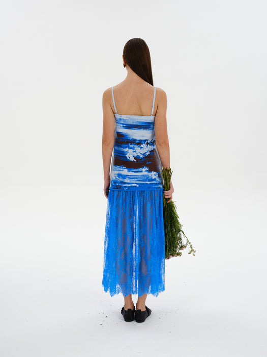 GINGER MIXED MEDIA TANK DRESS