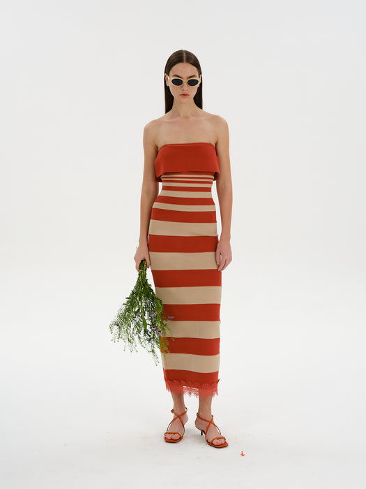 DAPHNE BANDAGE MIDI DRESS