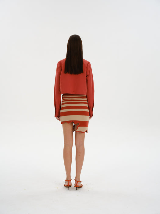 CHLOE WAVY MINI SKIRT
