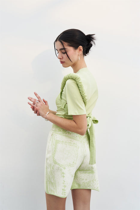 COCO 3D BUBBLE SHORT SLEEVE TOP