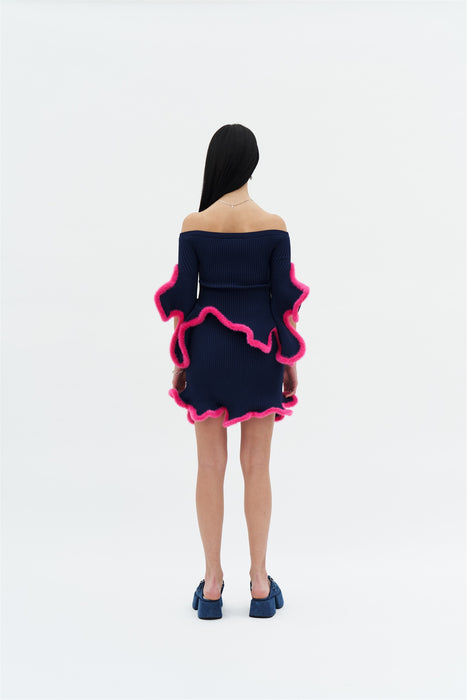 DORI 3D WAVY MINI SKIRT