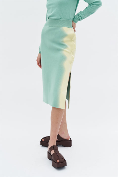 ELSA WAVY MIDI SKIRT