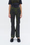 TOBY SKINNY FAKE DENIM PANTS WITH SLIT