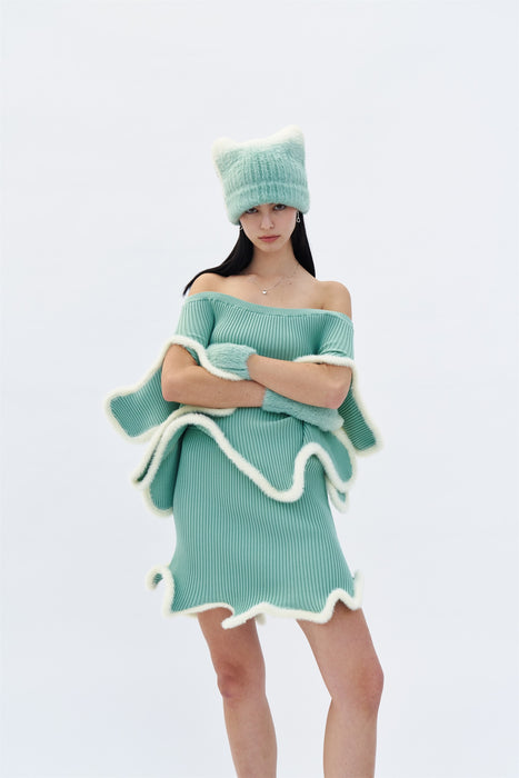 DORI 3D WAVY MINI SKIRT