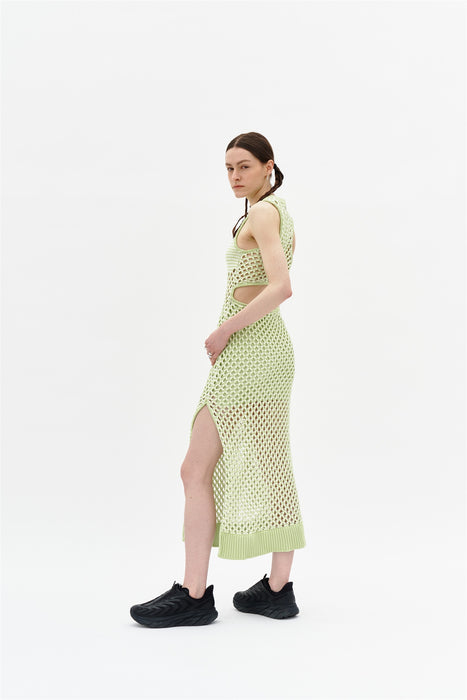 MORGAN CROCHET LONG TANK DRESS