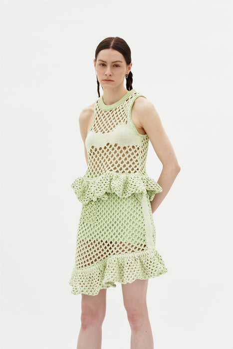 PONGO CROCHET WAVY SKIRT