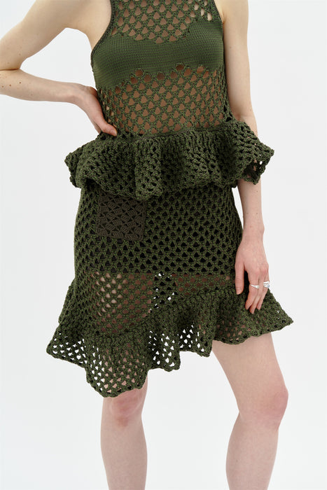 PONGO CROCHET WAVY SKIRT
