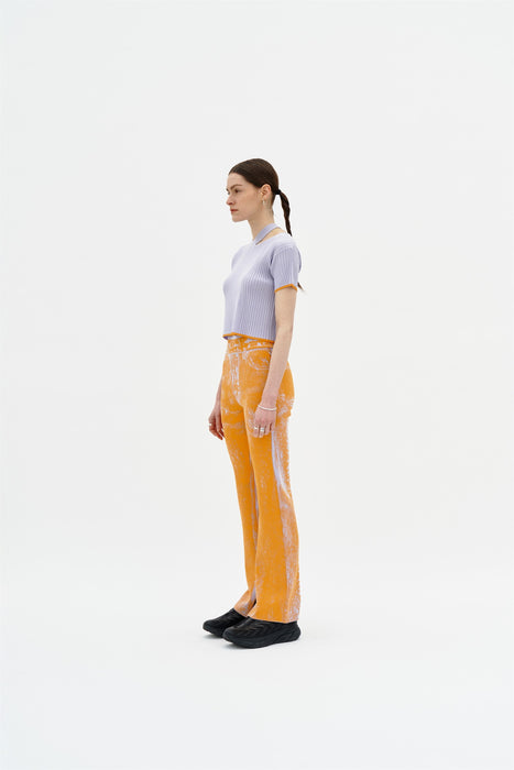 SYKES MIXED RIB CROPPED TOP