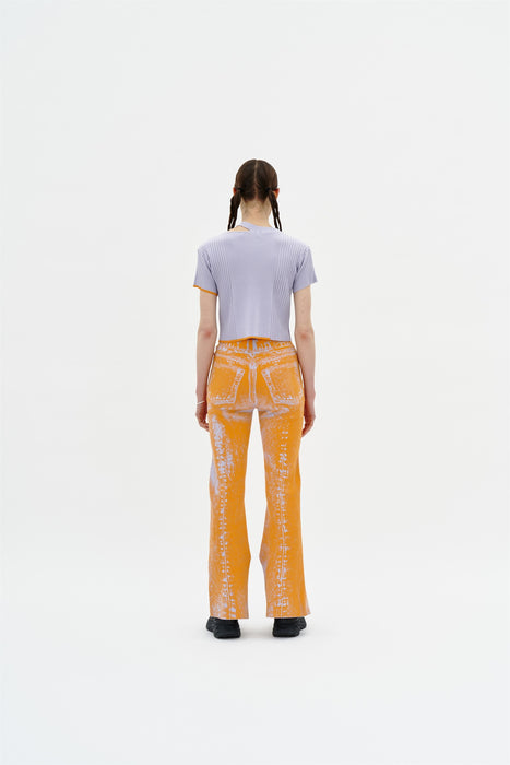 SYKES MIXED RIB CROPPED TOP