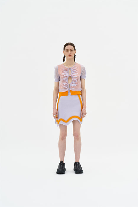 NALA SHEER LAYERING CROPPED TEE