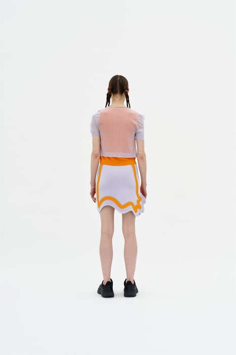 NALA SHEER LAYERING CROPPED TEE