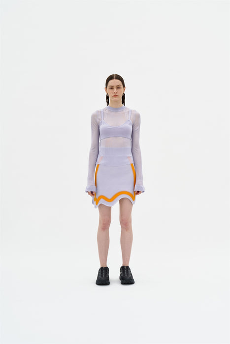 GILLIAN LONG SLEEVE CROPPED TOP WITH REMOVEABLE BRA