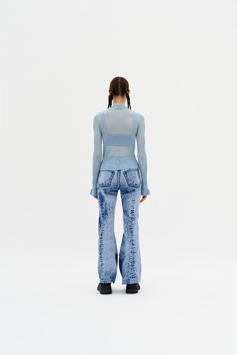 GILLIAN LONG SLEEVE CROPPED TOP WITH REMOVEABLE BRA