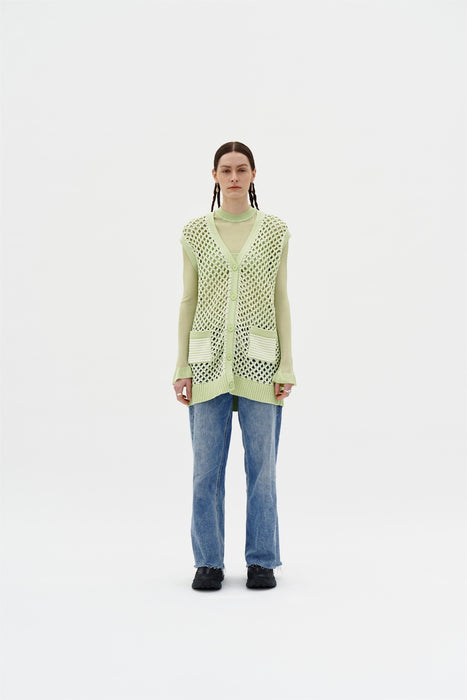 ORION CROCHET CARDIGAN WITH REMOVEABLE SLEEVES
