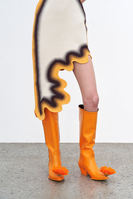 BROOKLYN WAVY ASYMMETRIC DRESS