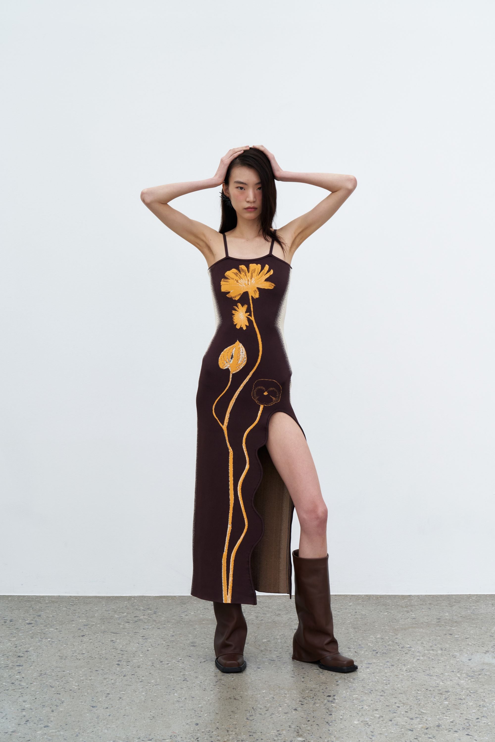 IRIS FLOWER PRINT MAXI TANK DRESS– PH5