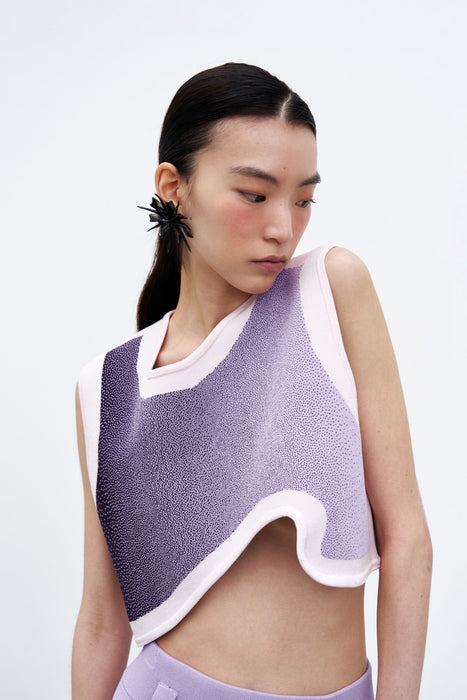 DAHLIA OVERSIZED WAVY CROP TOP