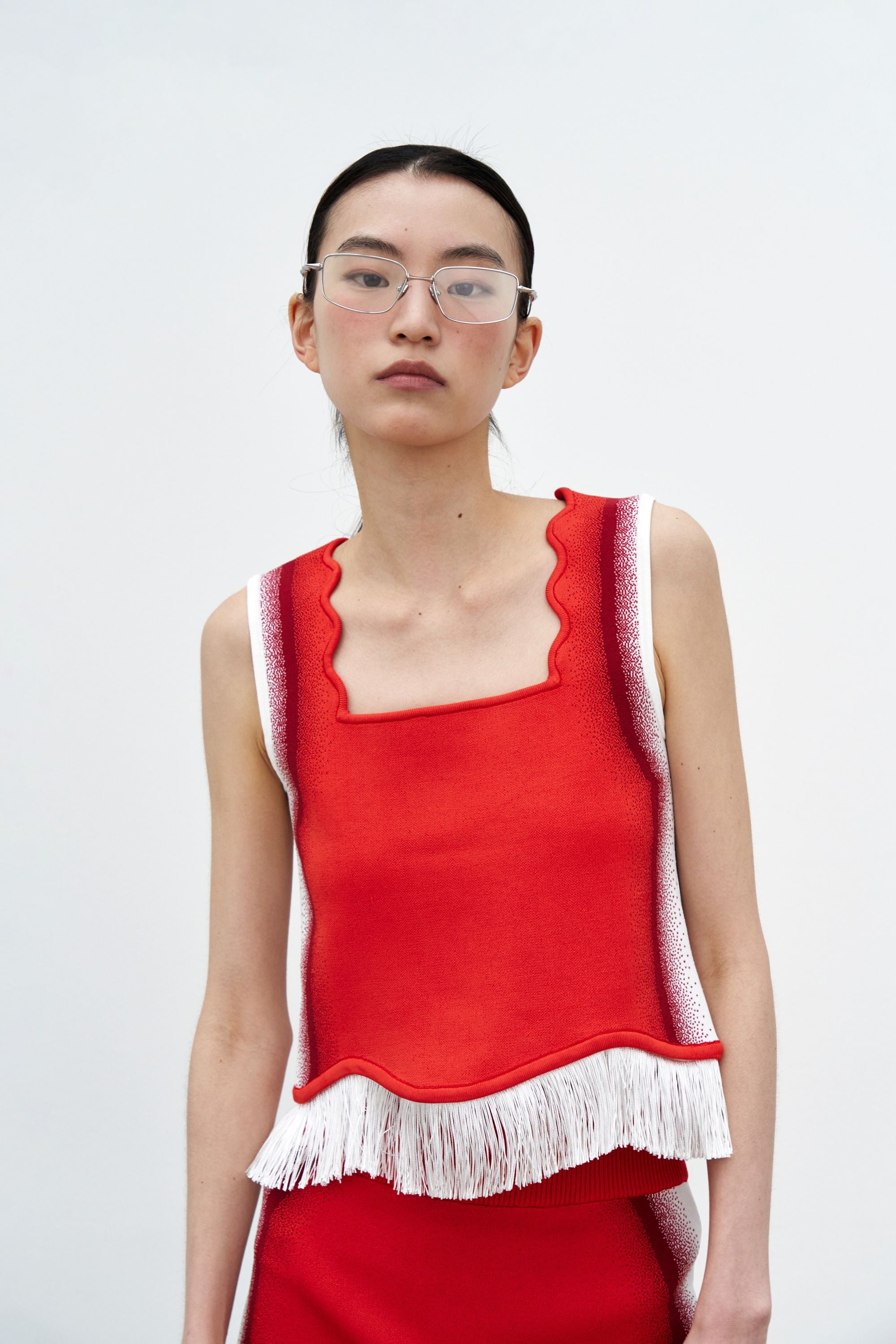 ACYM Marble fringe short ニット ACYM Marble fringe short ニット 【公式通販】