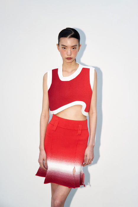 DAHLIA OVERSIZED WAVY CROP TOP