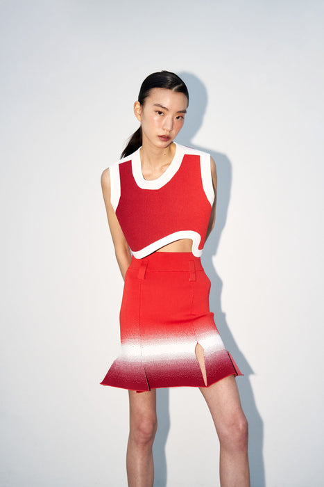 DAHLIA OVERSIZED WAVY CROP TOP