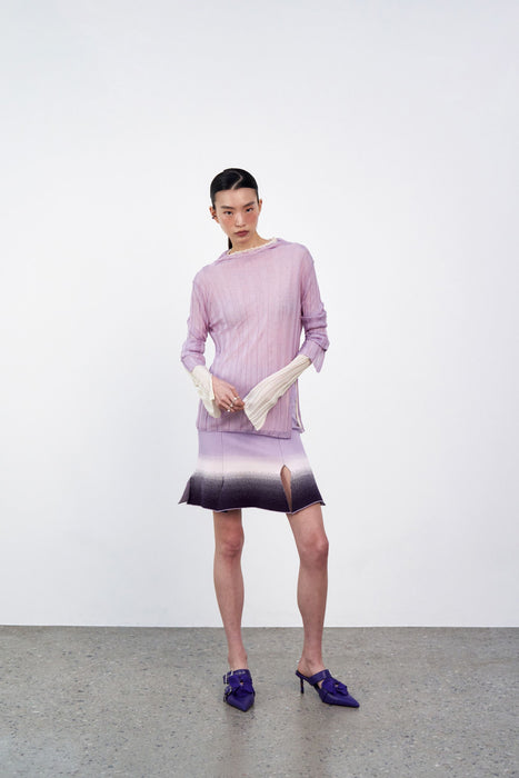 ASTER GRADIENT PRINT CARWASH SKIRT