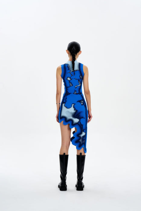 BROOKLYN TIE-DYE WAVY DRESS