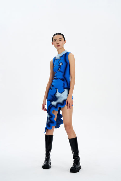 BROOKLYN TIE-DYE WAVY DRESS