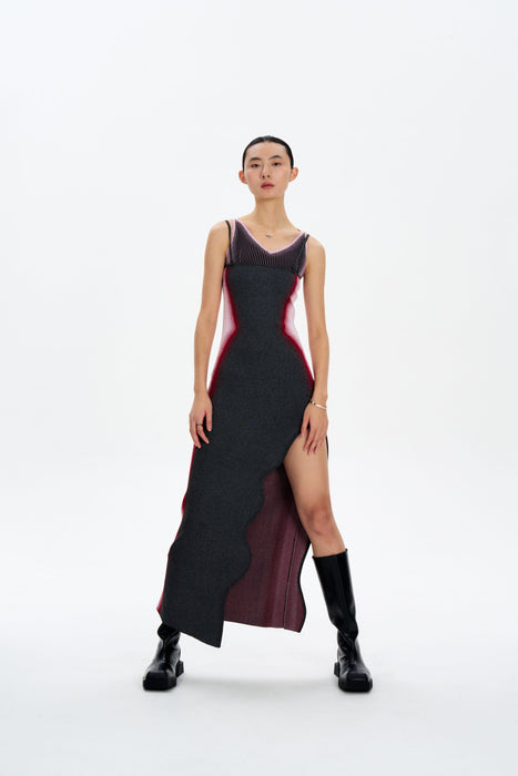 ANNA REFLECTIVE MAXI TANK DRESS