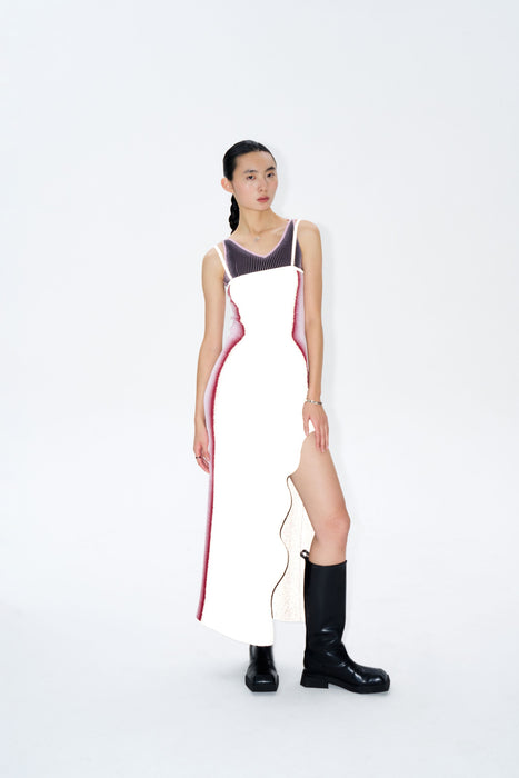 ANNA REFLECTIVE MAXI TANK DRESS