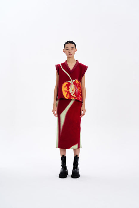 ZOE OVERSIZED CHERRY VEST