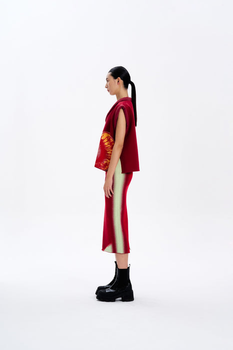 ZOE OVERSIZED CHERRY VEST