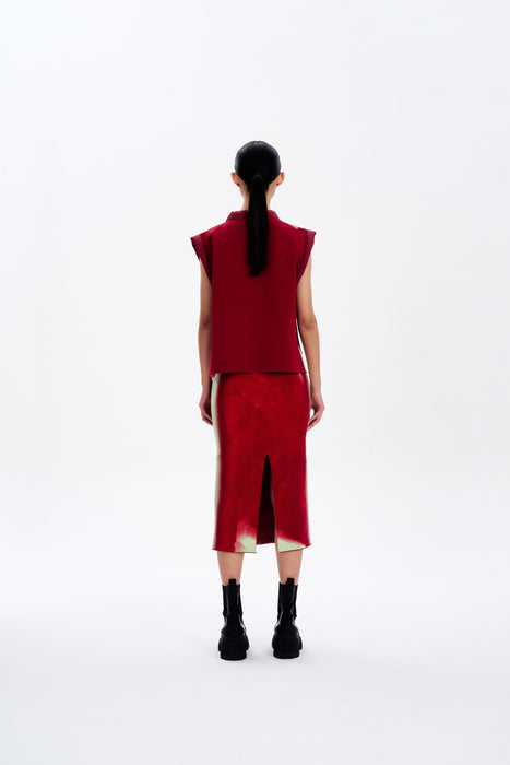 ZOE OVERSIZED CHERRY VEST