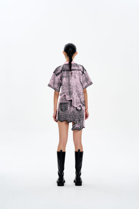 TAMIA REFLECTIVE WAVY POLO