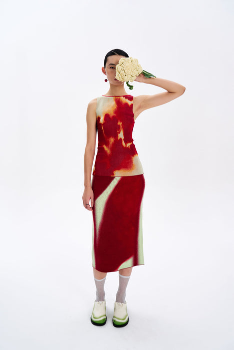 CLAIRE TIE-DYE BOATNECK TANK