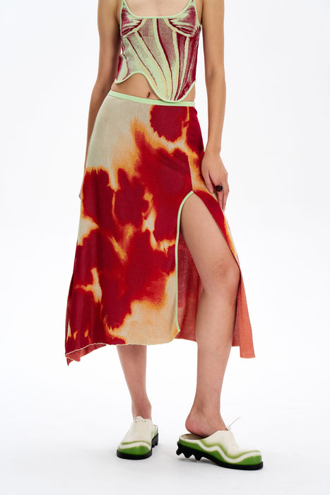AUDREY TIE-DYE MAXI SKIRT
