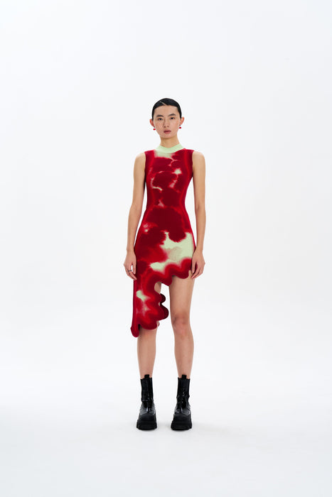 BROOKLYN TIE-DYE WAVY DRESS