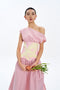 LEAH MIXED MEDIA MIDI DRESS