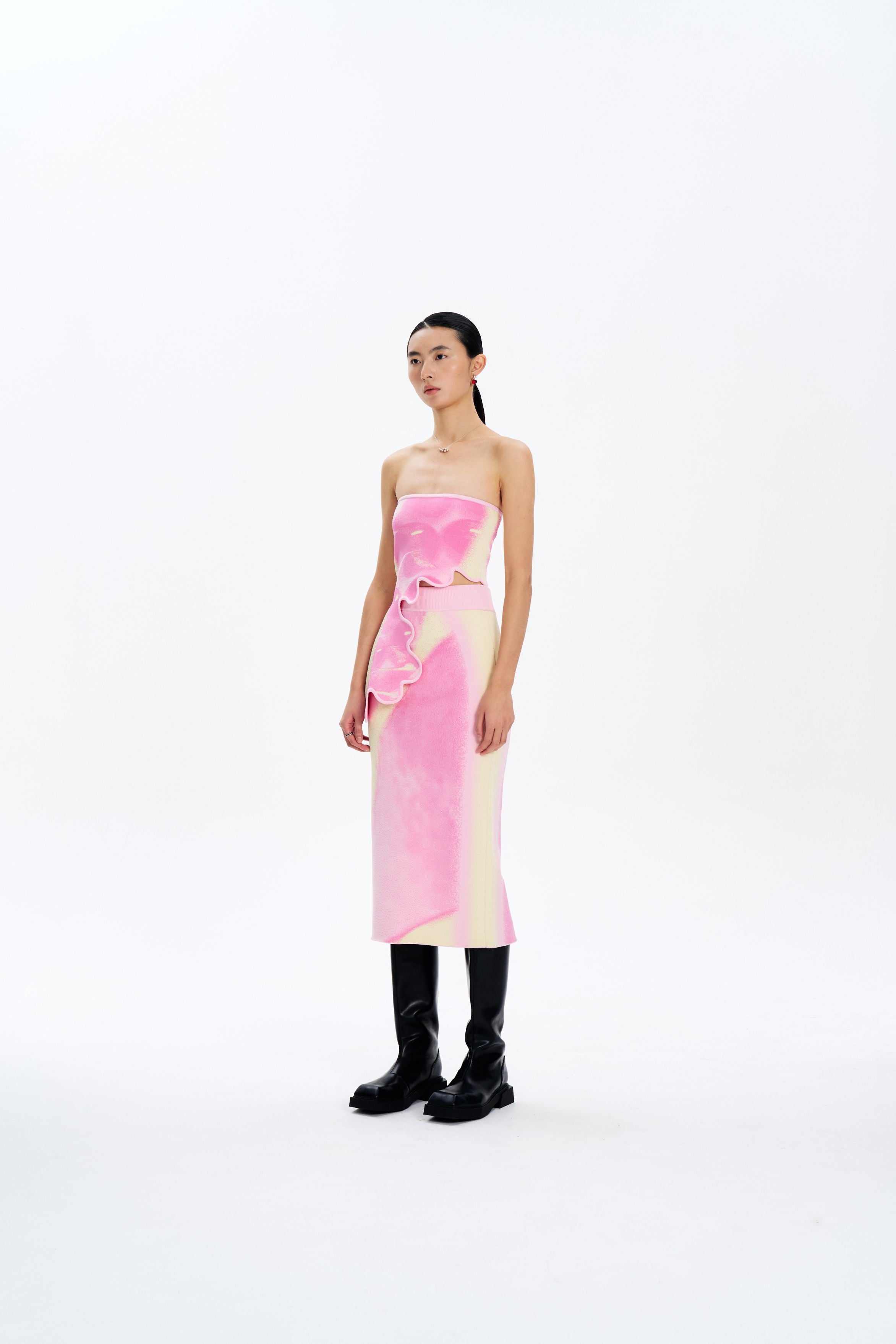 SOPHIE CHERRY PRINT MIDI SKIRT– PH5