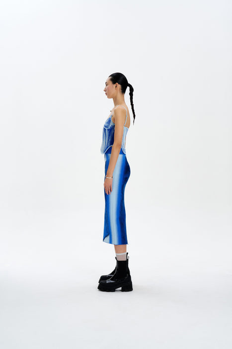MILA DENIM PRINT TANK TOP