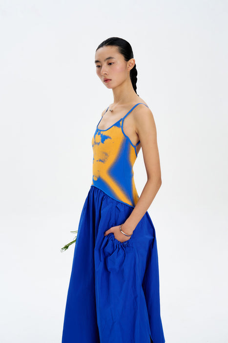 IVY MIXED MEDIA MAXI DRESS